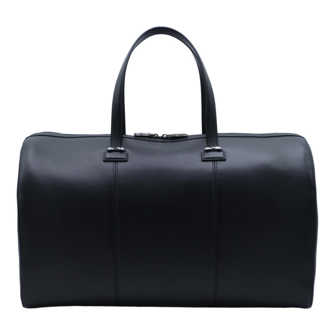 Christian Louboutin Black Minimalist Structured Duffle Bag