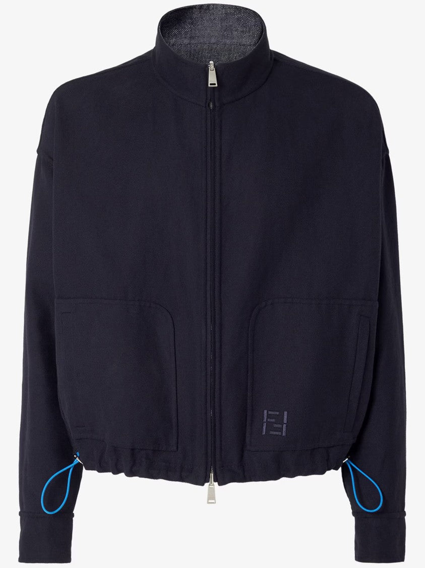 Fendi Rev Denim Double Reversible Blouson Jacket