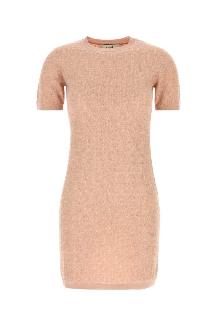 Fendi Pink Cotton Blend Dress