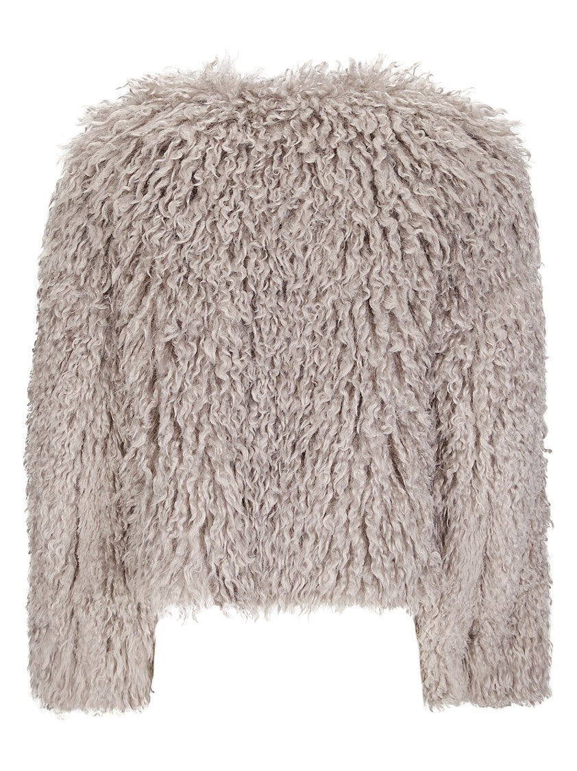 Tagliatore Short Fur Coat In Synthetic Fabric