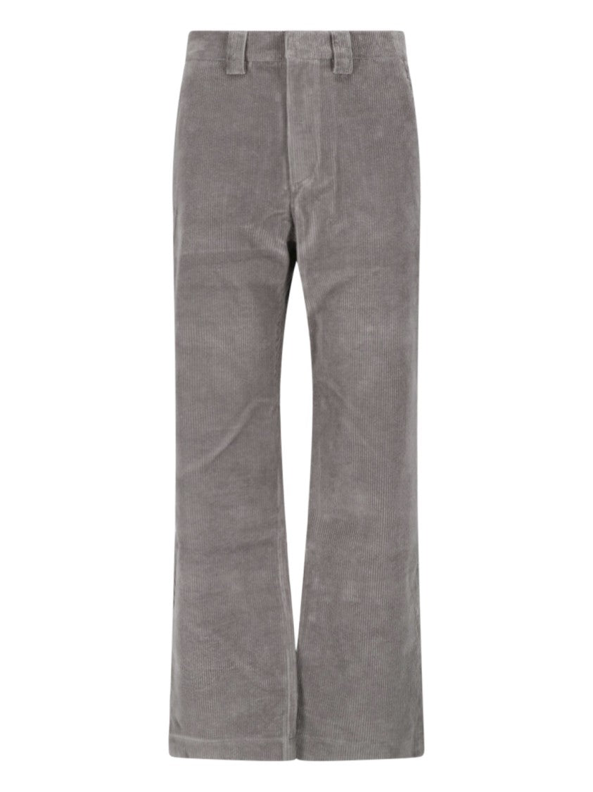 Berner Kuhl Grey Night Corduroy Straight-Leg Pants