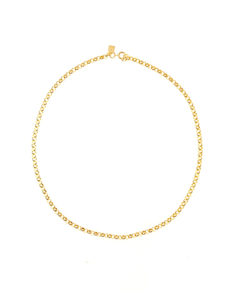Bar Jewellery Chunky Chain Necklace – Gold-Plated Silver