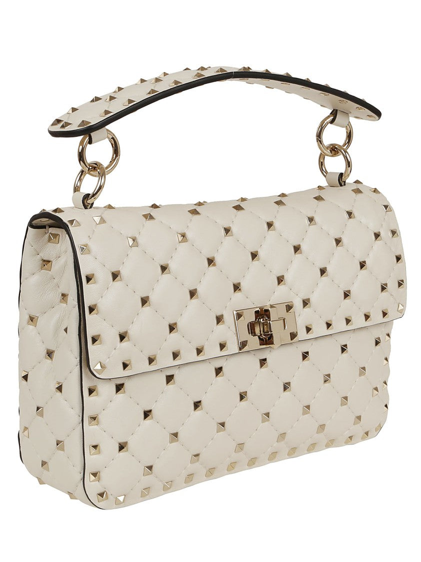 Valentino Garavani Gold Rockstud Spike Medium Leather Shoulder Bag