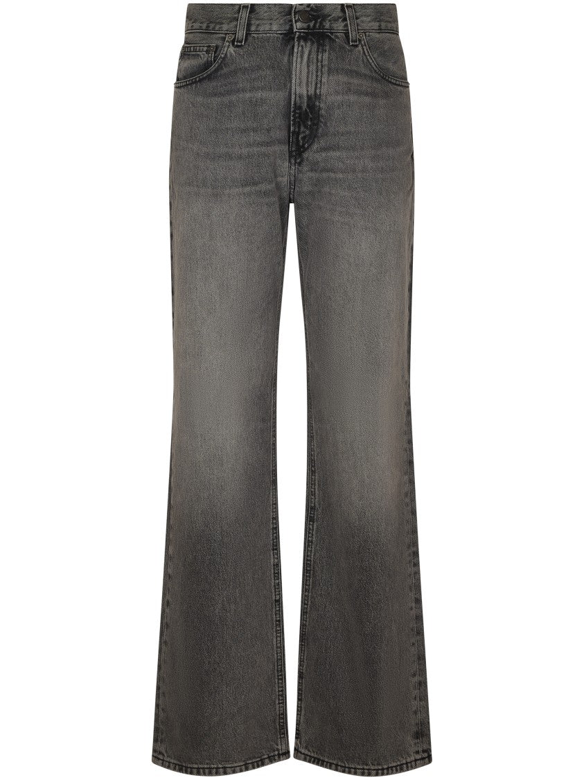 Haikure Flared High-Waisted Jeans In Vintage Grey Wash