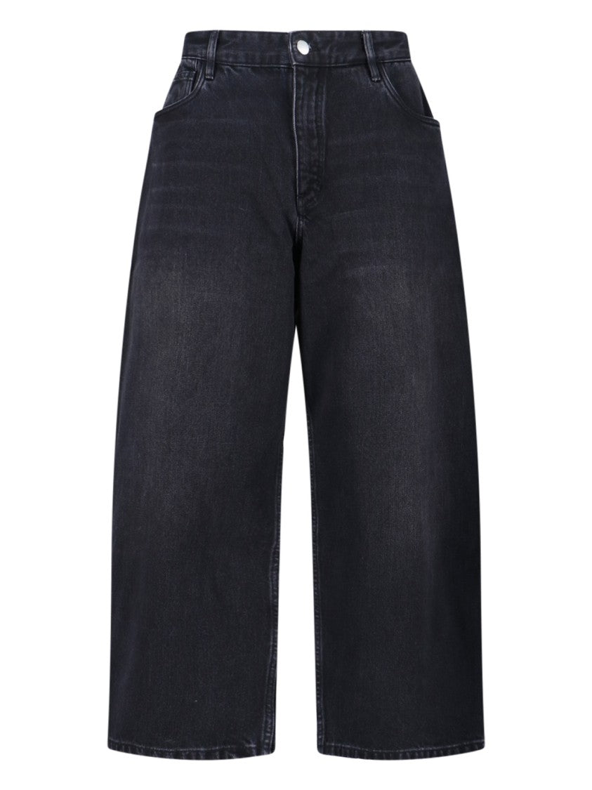 Studio Nicholson Straight-Leg Black Jeans With Minimalist Design