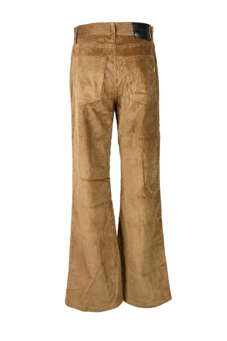 Dondup Amber Velvet Trousers Brown