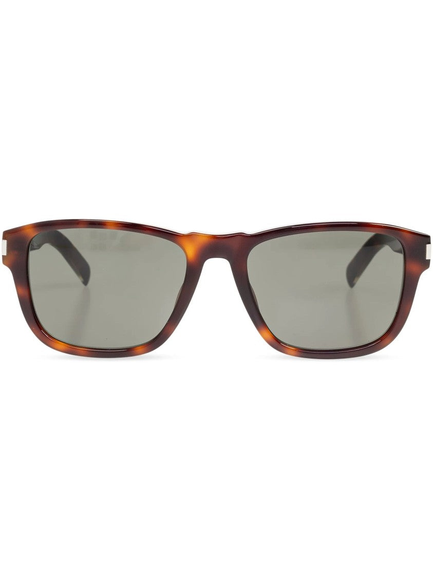Saint Laurent Brown Sl 710 Squared Sunglasses