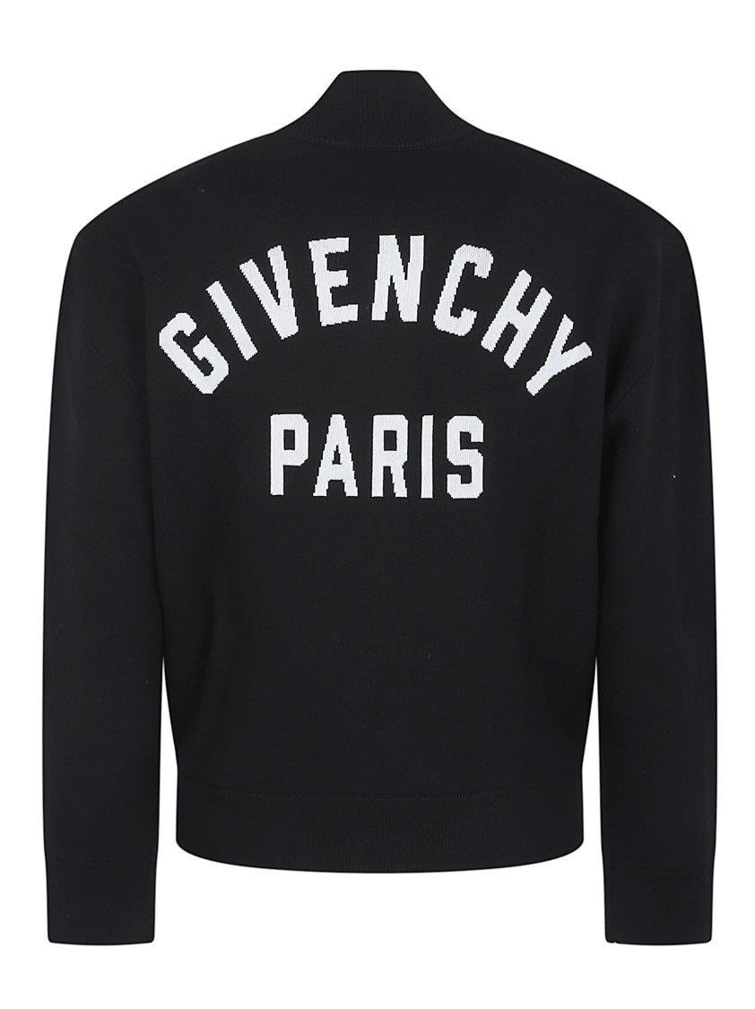Givenchy Zip-Up Sweater With Couture Seam