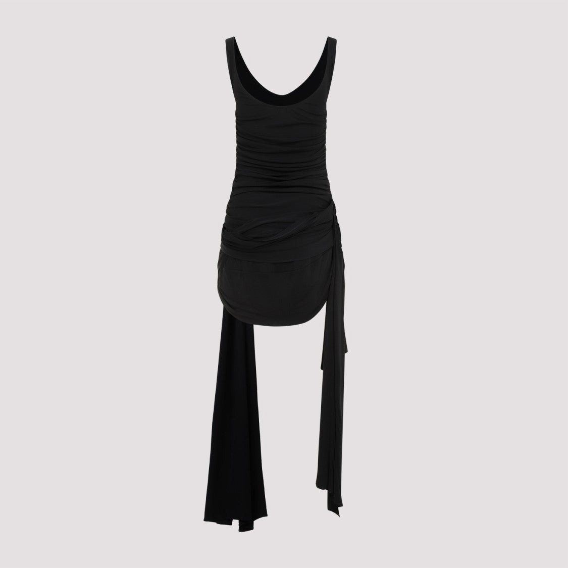 Mugler Crafted In Viscose And Polyamide Blend Dress