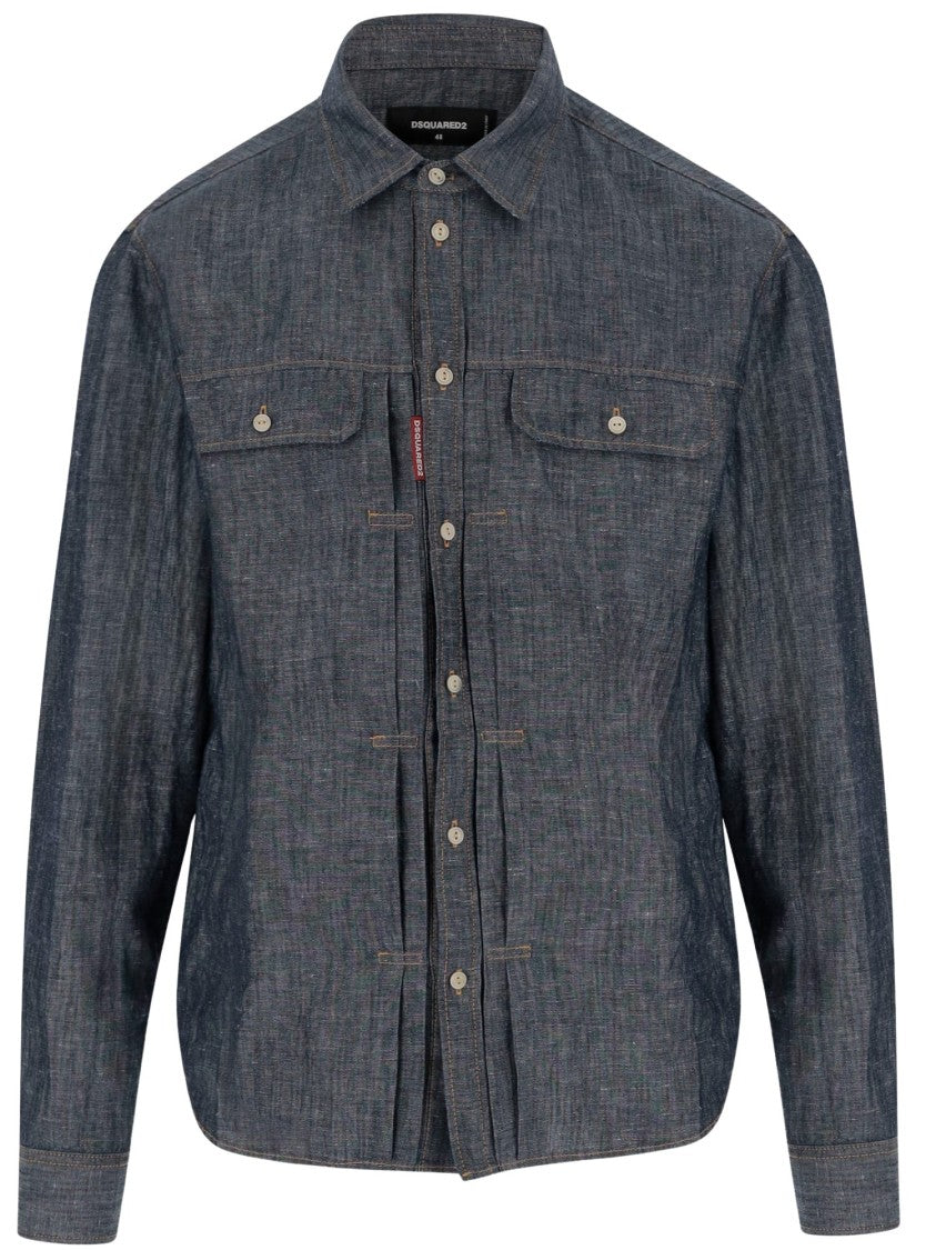 Dsquared2 Cotton And Linen Shirt