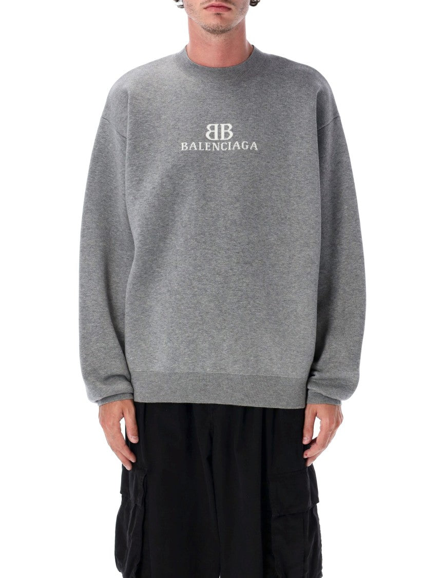 Balenciaga Intarsia Logo Sweatshirt