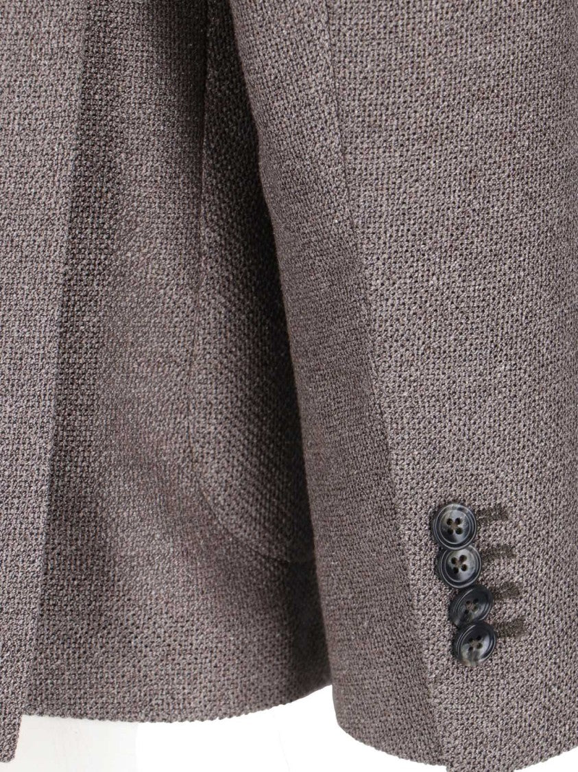 Tagliatore Double-Breasted Blazer – Beige