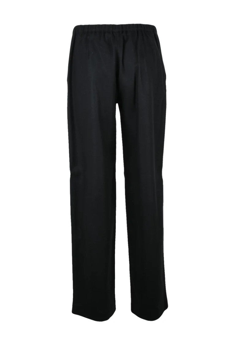 Antonelli Straight-Leg Black Trousers With Relaxed Fit