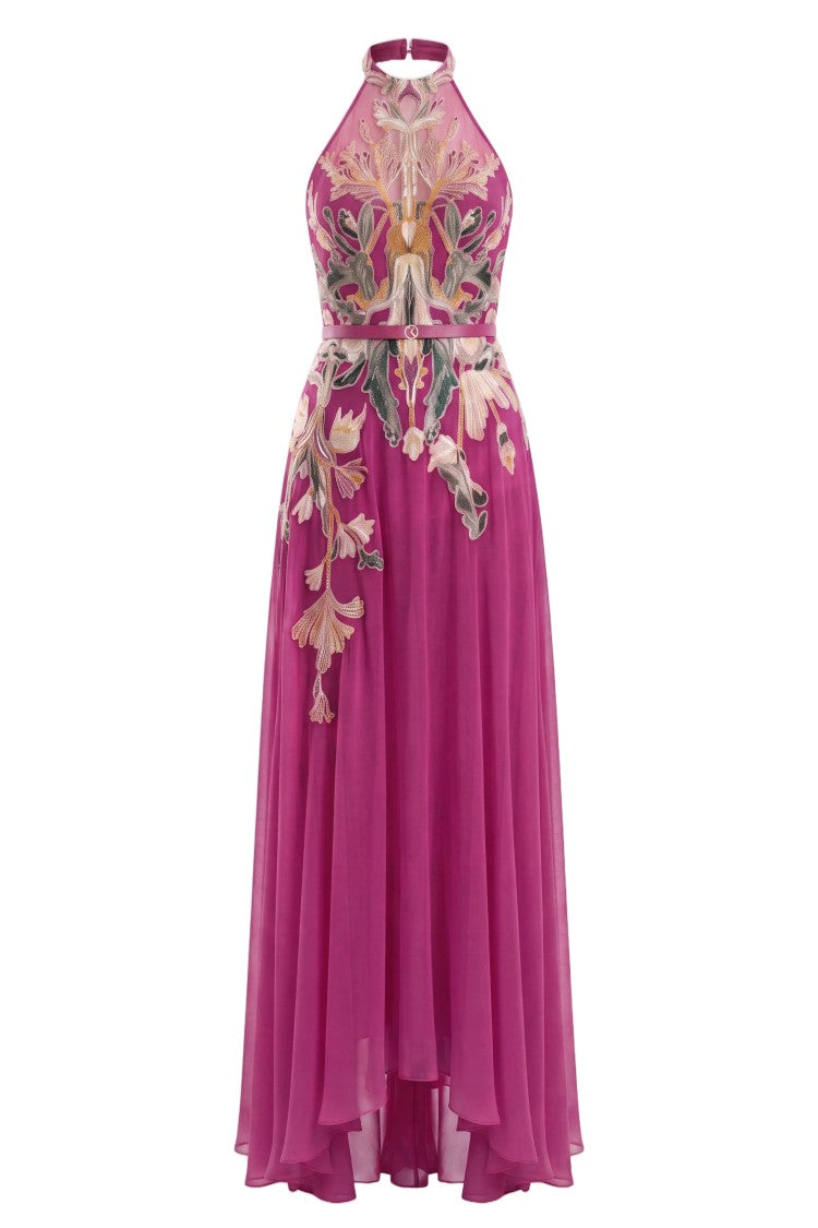 Saiid Kobeisy Embroidered Georgette Dress