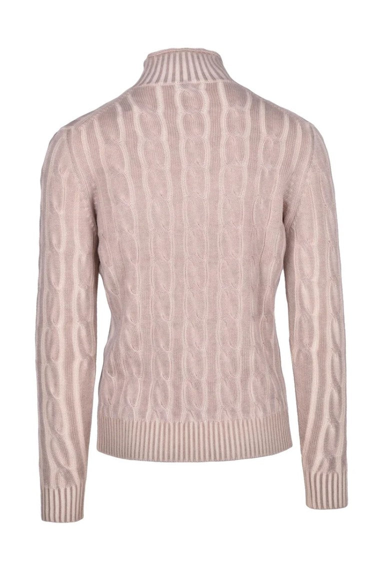 Kangra Cable Knit Turtleneck - Beige