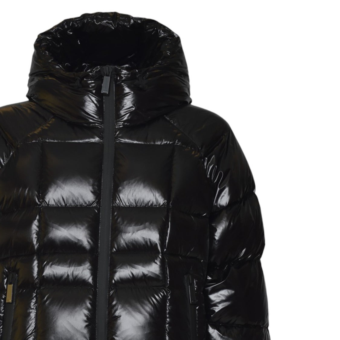 Dsquared2 Black Puffer Jacket With Quilted Design