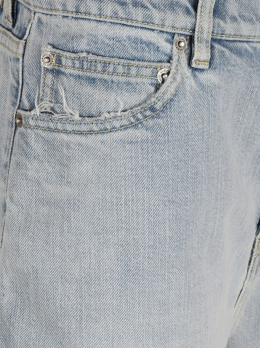 Golden Goose Relaxed Wide-Leg Jeans With Distressed Detailing