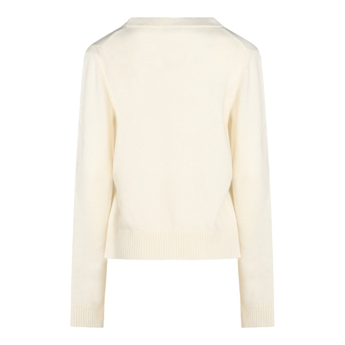 Ganni Cream Graphic Mushroom Knit Sweater