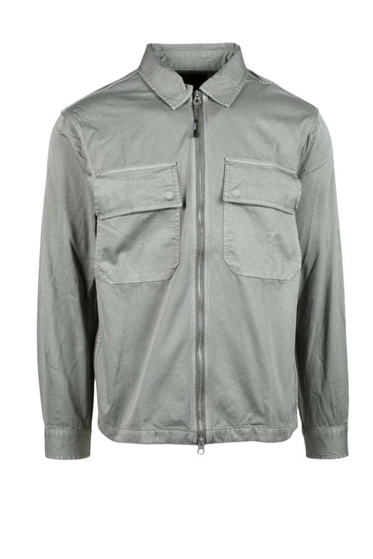 Replay Sage Green Zip Shirt