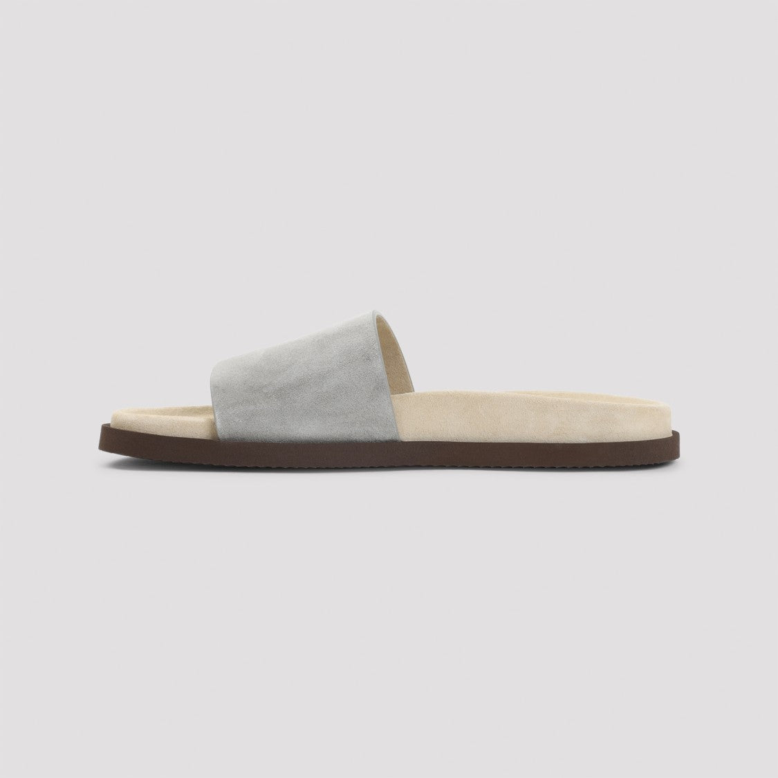 Brunello Cucinelli Grey Suede Sandals