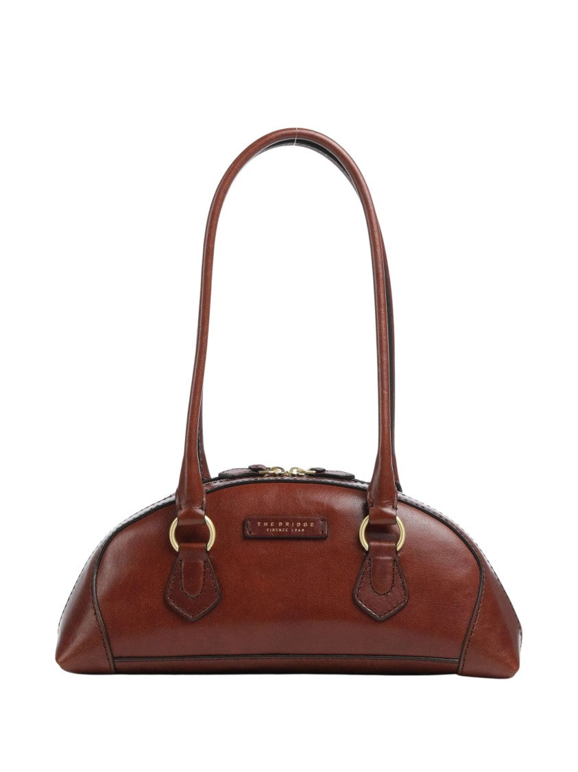 The Bridge Sleek Elongated Handbag In Fine Grain Calf Leather
