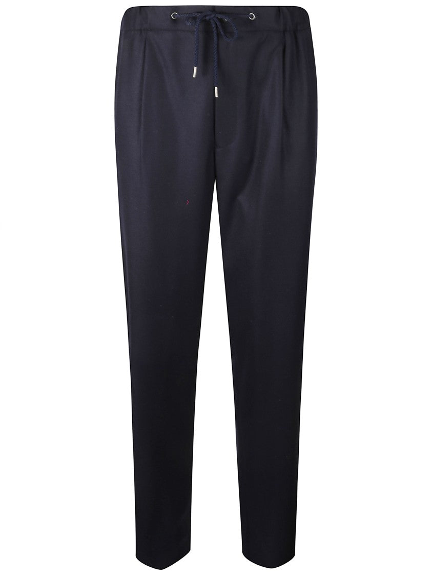 Giorgio Armani Tailored Trousers With Adjustable Drawstring And Four Pockets