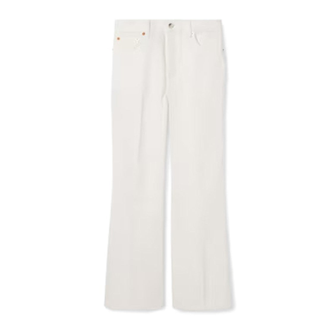 Gucci Fitted Crop Flare Pants With Five-Pocket Design