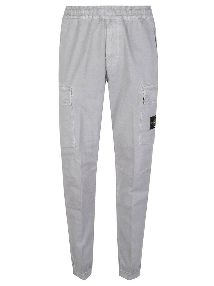 Stone Island Tapered Cargo Elastic Waist Cotton Pants