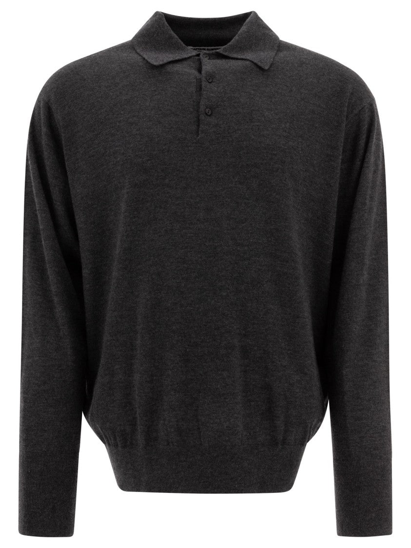 Kaptain Sunshine Long-Sleeve Cashmere Polo Shirt
