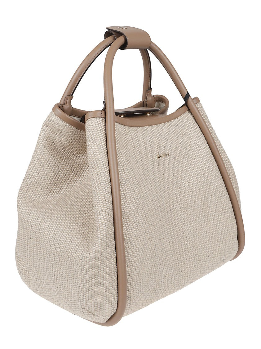 Max Mara Woven Raffia-Effect Bag