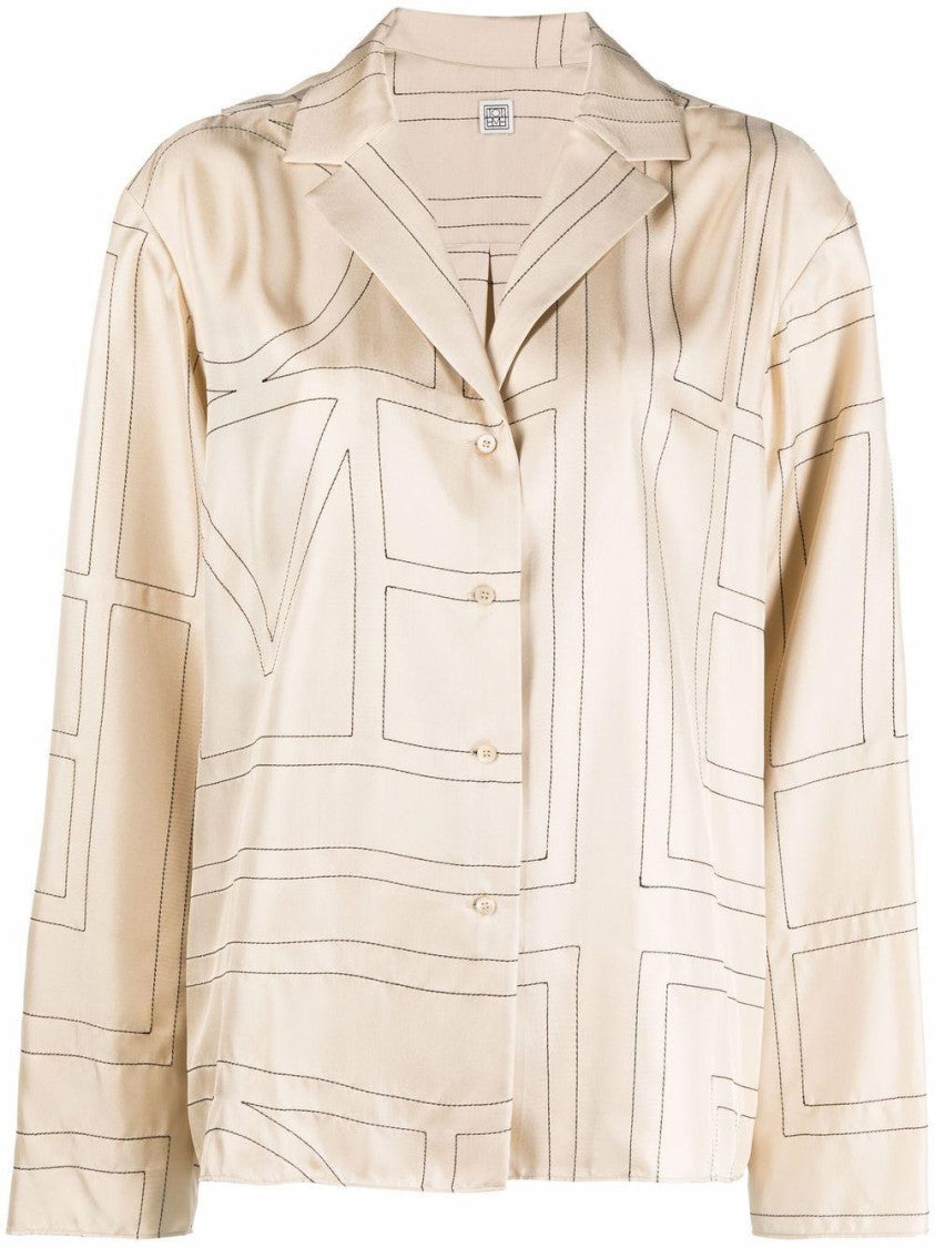 Totême Monogram Silk Pj Top