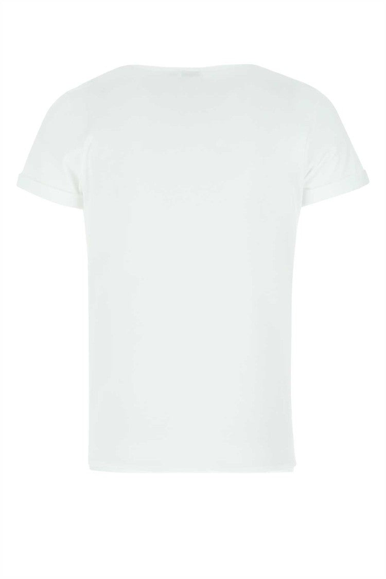 Saint Laurent White Cotton T-Shirt