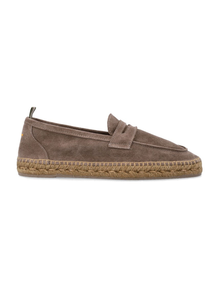 Castaner Refined Suede Leather Espadrillas With Almond Toe