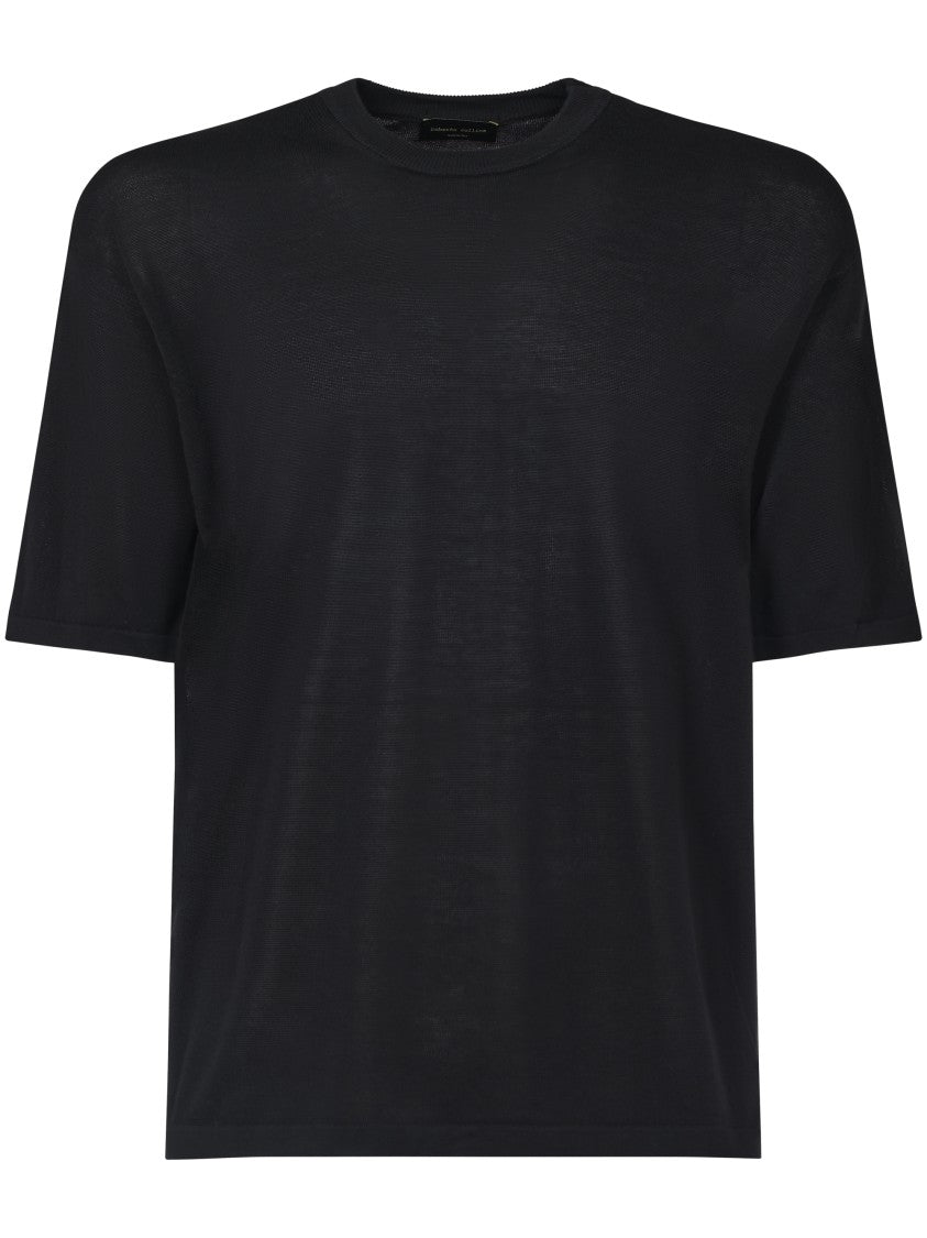 Roberto Collina Relaxed Fit Black T-Shirt