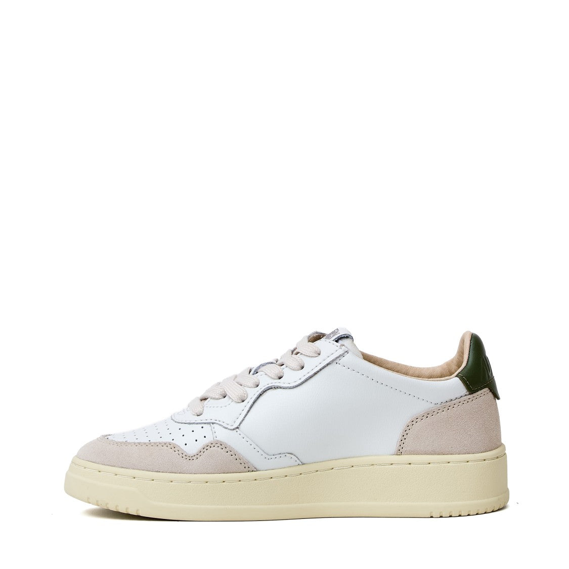 Autry White Bronze Medalist Low Suede Sneakers