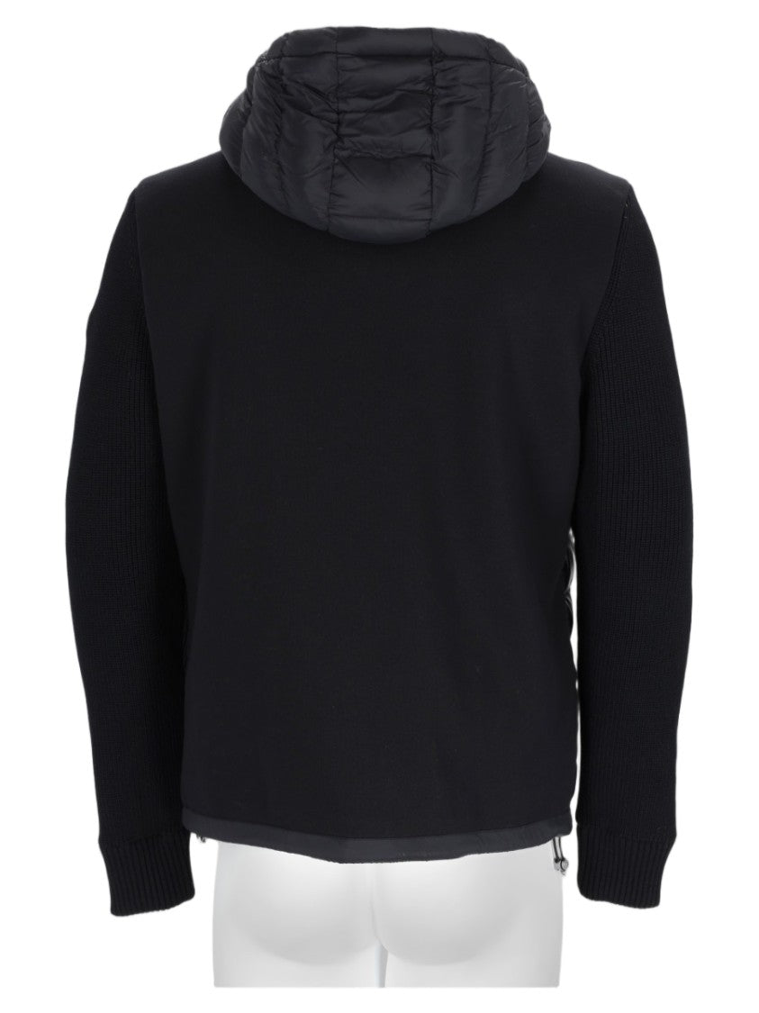 Colmar Originals Black Quilted Ribbed-Sleeve Down Jacket