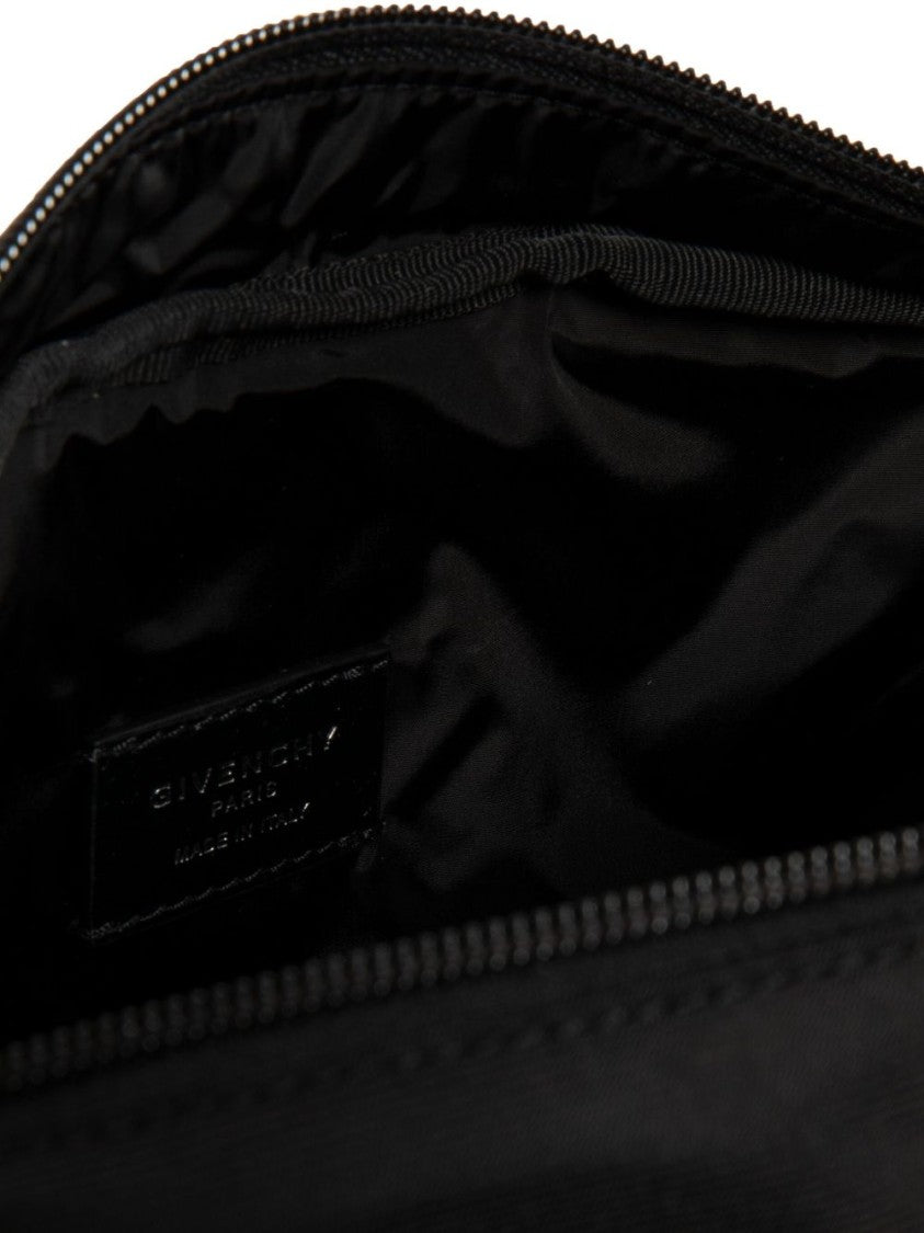 Givenchy Functional Black Nylon Belt Bag With Signature Hardware