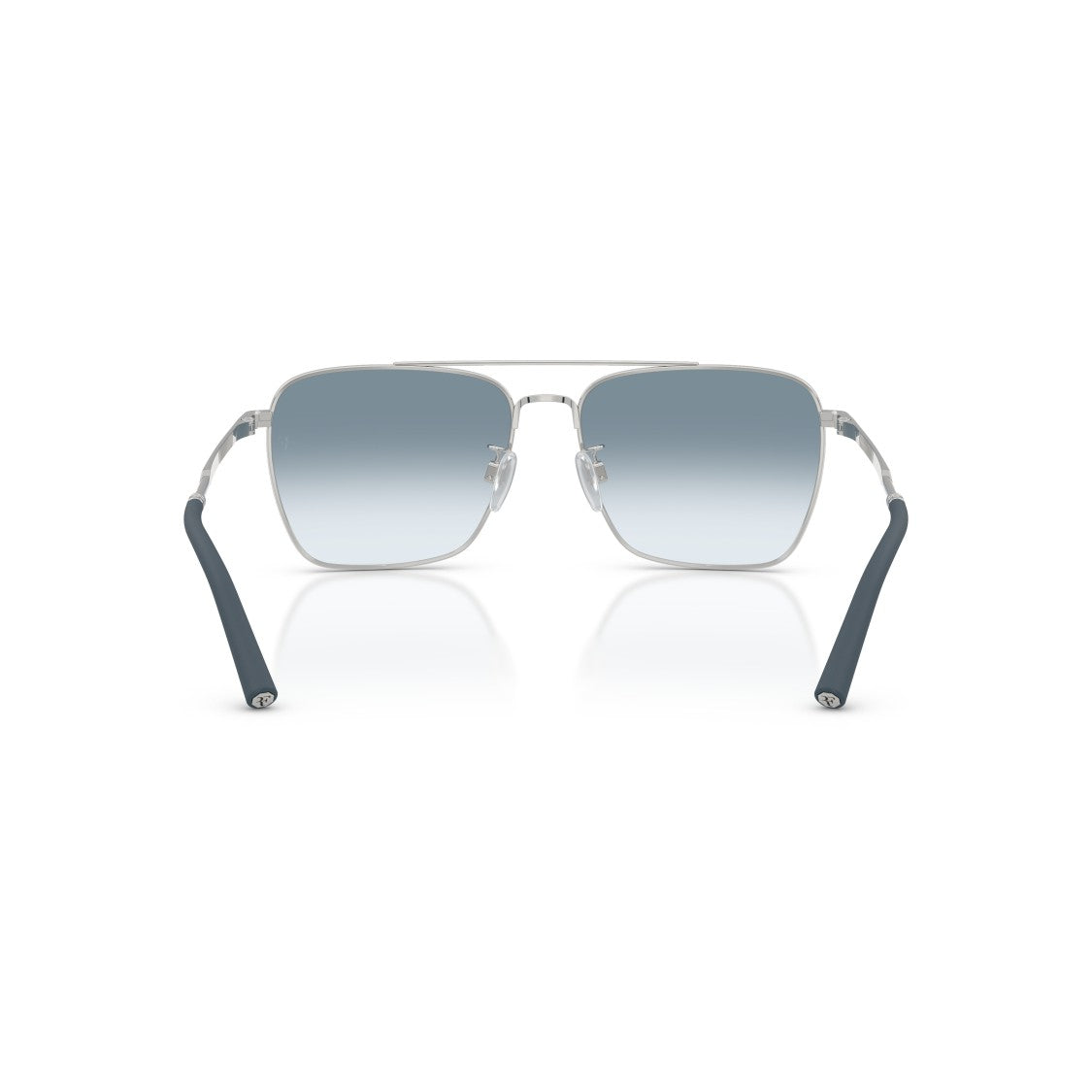 Oliver Peoples 0Ov1362s Square Metal Frame Sunglasses With Gradient Blue Lenses