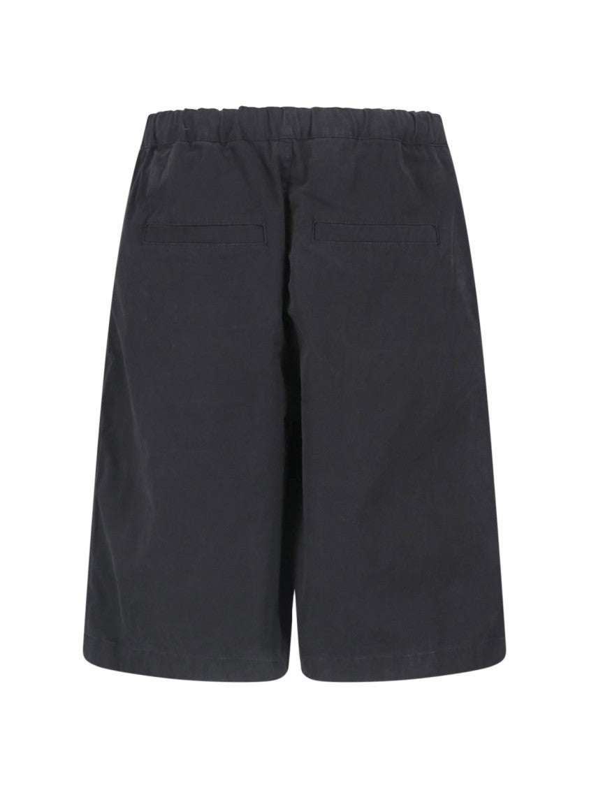 Entire Studios Black Relaxed Fit Adjustable Shorts