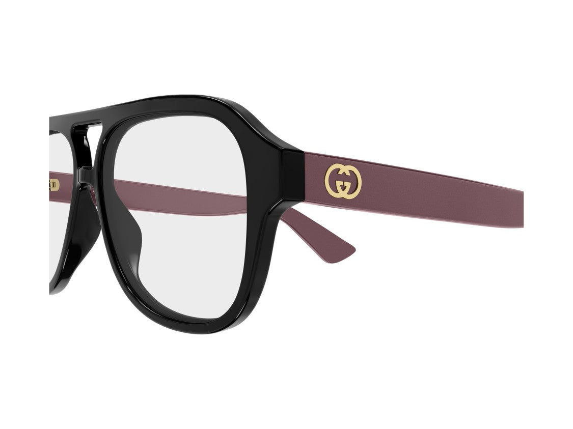 Gucci Glossy Black Gg2192o Oversized Aviator Sunglasses