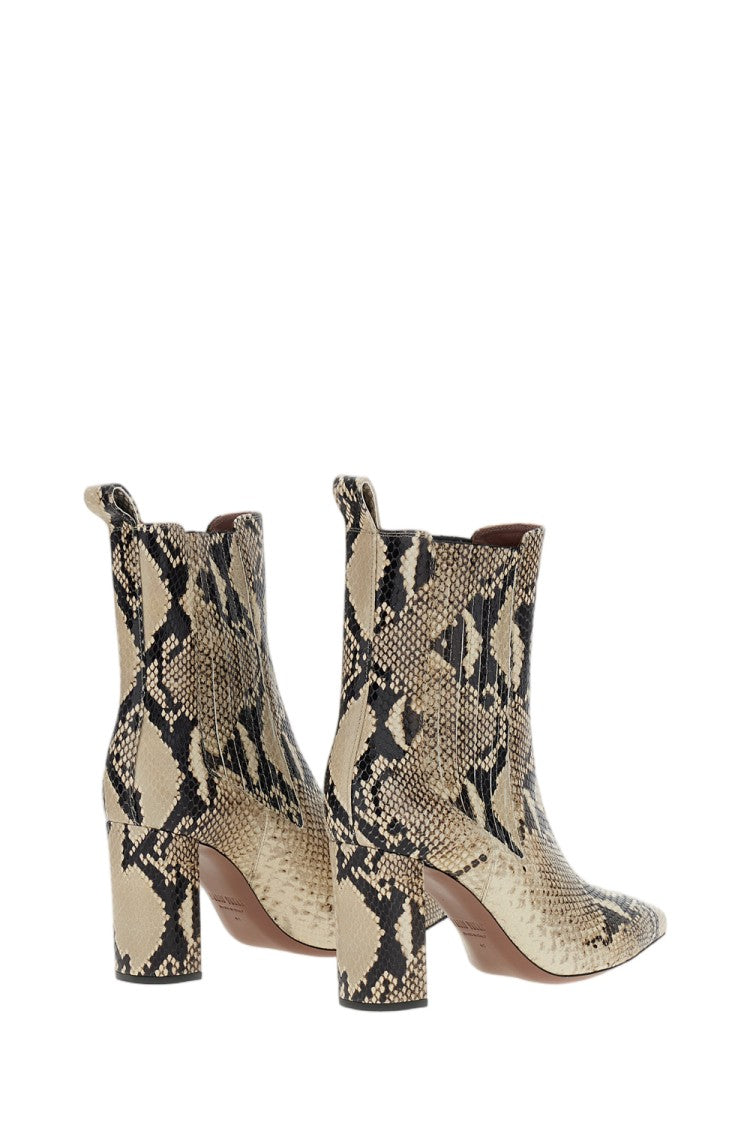 Paris Texas Multicolor Anja Python-Print Leather Boots