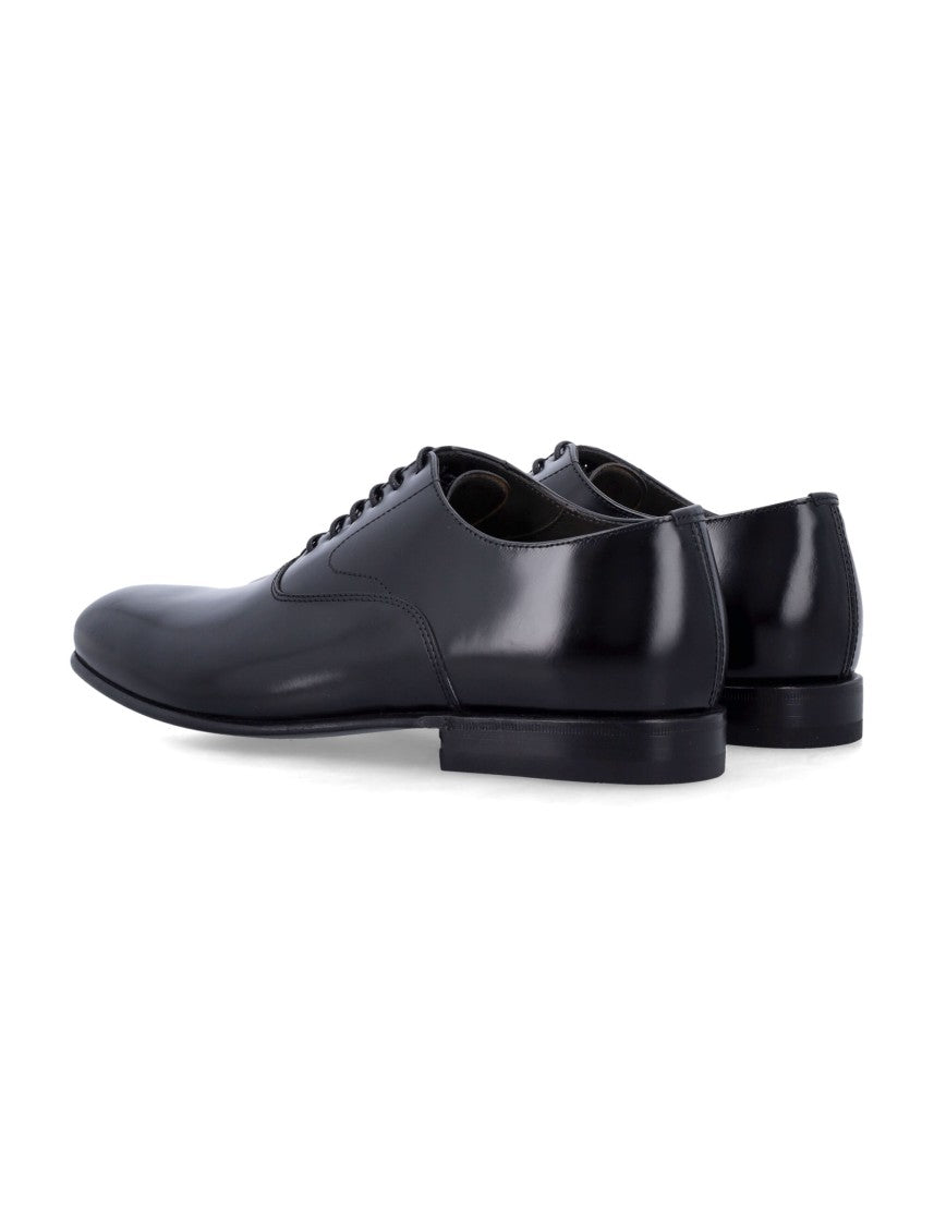 Green George Black Oxford Shoes