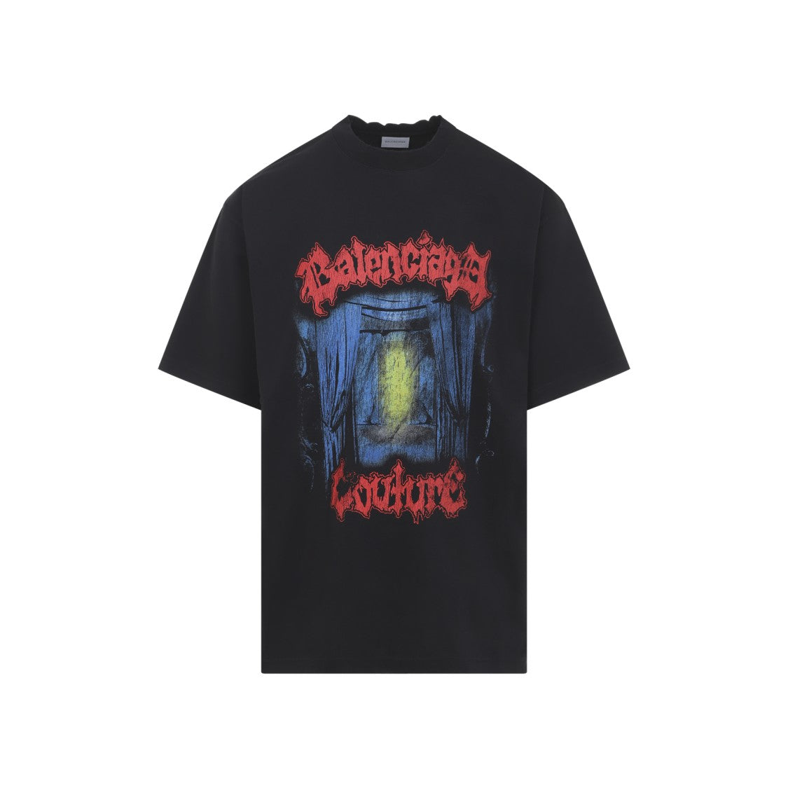 Balenciaga Graphic Print Cotton T-Shirt With Bold Artistic Design
