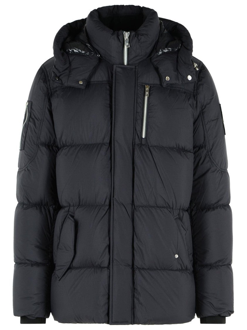 Moose Knuckles 'Everest 3Q' Black Nylon Down Jacket