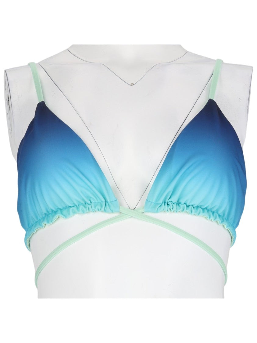 Casablanca Gradient-Print Wrap-Around Bikini Top