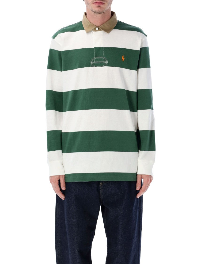 Polo Ralph Lauren Classic Fit Khaki-Collar Rugby Shirt