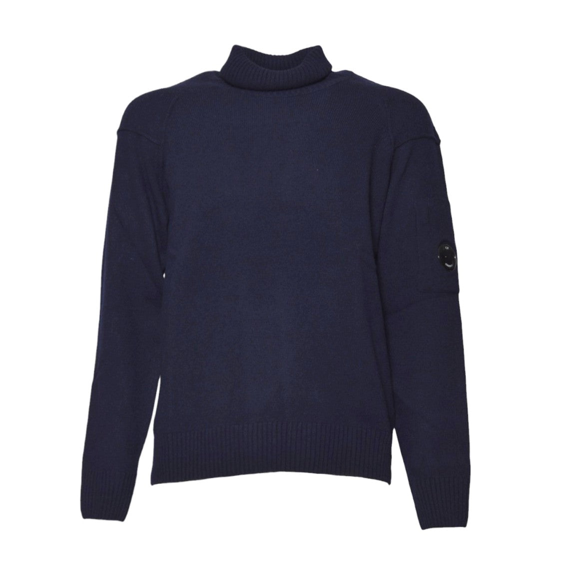 C.P. Company Deep Navy Blue Sweater With High Ribbed Turtleneck