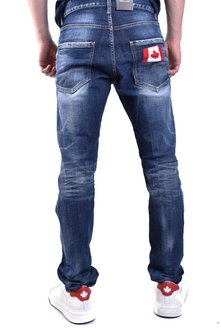 Dsquared2 Blue Cotton Jeans