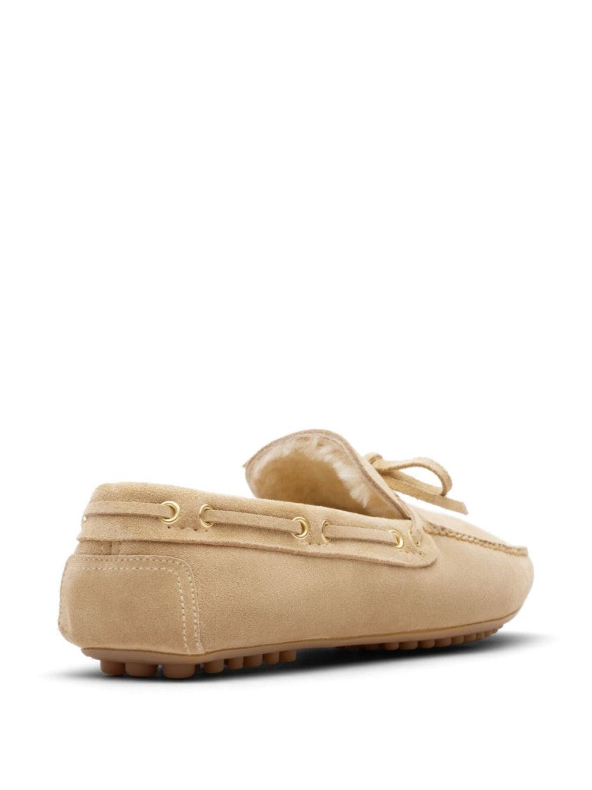 Car Shoe Moccasin-Style Loafers With Decorative Bow
