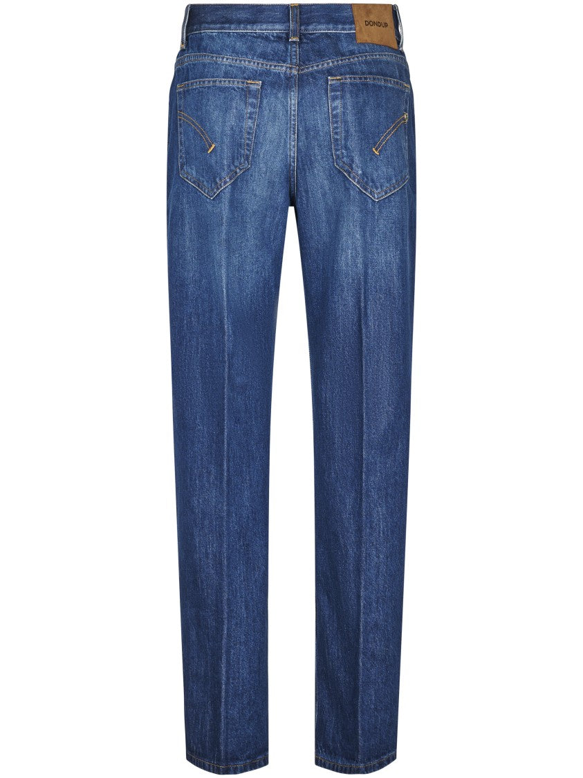 Dondup Straight-Leg Denim Trousers With Signature Branding